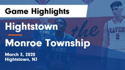 Hightstown  vs Monroe Township  Game Highlights - March 3, 2020