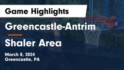 Greencastle-Antrim  vs Shaler Area  Game Highlights - March 8, 2024