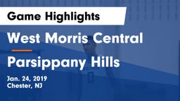 West Morris Central  vs Parsippany Hills  Game Highlights - Jan. 24, 2019