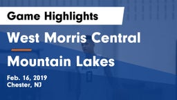 West Morris Central  vs Mountain Lakes Game Highlights - Feb. 16, 2019