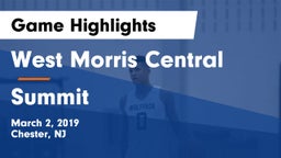 West Morris Central  vs Summit  Game Highlights - March 2, 2019