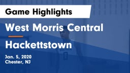 West Morris Central  vs Hackettstown  Game Highlights - Jan. 5, 2020