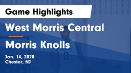 West Morris Central  vs Morris Knolls  Game Highlights - Jan. 14, 2020