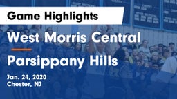 West Morris Central  vs Parsippany Hills  Game Highlights - Jan. 24, 2020