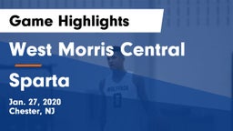 West Morris Central  vs Sparta  Game Highlights - Jan. 27, 2020