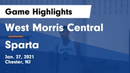 West Morris Central  vs Sparta  Game Highlights - Jan. 27, 2021