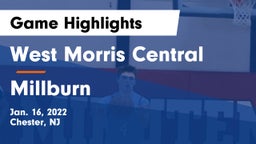 West Morris Central  vs Millburn Game Highlights - Jan. 16, 2022