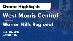 West Morris Central  vs Warren Hills Regional  Game Highlights - Feb. 20, 2023