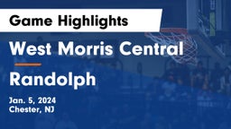 West Morris Central  vs Randolph  Game Highlights - Jan. 5, 2024