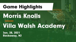 Morris Knolls  vs Villa Walsh Academy  Game Highlights - Jan. 28, 2021