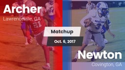 Matchup: Archer  vs. Newton  2017