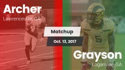 Matchup: Archer  vs. Grayson  2017