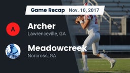 Recap: Archer  vs. Meadowcreek  2017