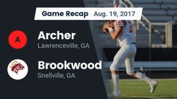 Recap: Archer  vs. Brookwood  2017