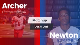 Matchup: Archer  vs. Newton  2018
