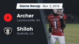 Recap: Archer  vs. Shiloh  2018