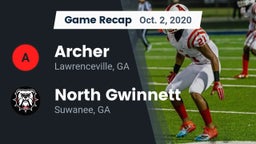 Recap: Archer  vs. North Gwinnett  2020