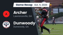 Recap: Archer  vs. Dunwoody  2020
