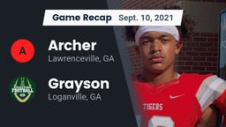 Recap: Archer  vs. Grayson  2021