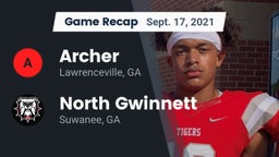 Recap: Archer  vs. North Gwinnett  2021