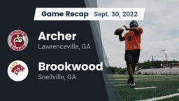 Recap: Archer  vs. Brookwood  2022