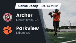 Recap: Archer  vs. Parkview  2022
