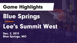 Blue Springs  vs Lee's Summit West  Game Highlights - Dec. 2, 2019