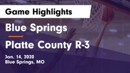 Blue Springs  vs Platte County R-3 Game Highlights - Jan. 14, 2020