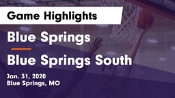 Blue Springs  vs Blue Springs South  Game Highlights - Jan. 31, 2020