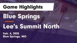Blue Springs  vs Lee's Summit North  Game Highlights - Feb. 4, 2020