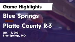 Blue Springs  vs Platte County R-3 Game Highlights - Jan. 14, 2021