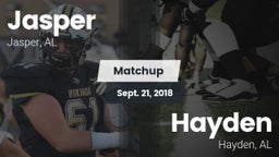 Matchup: Jasper  vs. Hayden  2018