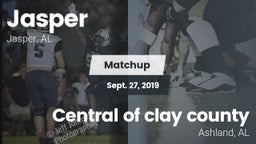 Matchup: Jasper  vs. Central  of clay county  2019