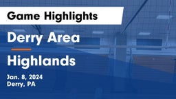 Derry Area vs Highlands  Game Highlights - Jan. 8, 2024