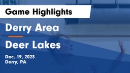 Derry Area vs Deer Lakes  Game Highlights - Dec. 19, 2023