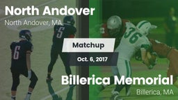 Matchup: North Andover High vs. Billerica Memorial  2017