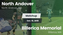 Matchup: North Andover High vs. Billerica Memorial  2018