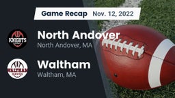 Recap: North Andover  vs. Waltham  2022