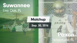 Matchup: Suwannee  vs. Paxon  2016