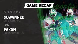 Recap: Suwannee  vs. Paxon  2016