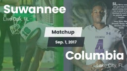 Matchup: Suwannee  vs. Columbia  2017