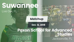 Matchup: Suwannee  vs. Paxon School for Advanced Studies 2018