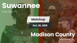 Matchup: Suwannee  vs. Madison County  2018