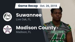 Recap: Suwannee  vs. Madison County  2018