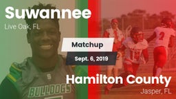 Matchup: Suwannee  vs. Hamilton County  2019