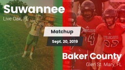 Matchup: Suwannee  vs. Baker County  2019