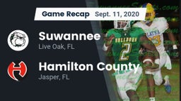 Recap: Suwannee  vs. Hamilton County  2020