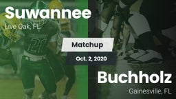 Matchup: Suwannee  vs. Buchholz  2020
