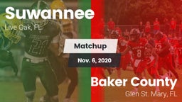 Matchup: Suwannee  vs. Baker County  2020