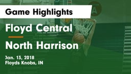 Floyd Central  vs North Harrison Game Highlights - Jan. 13, 2018